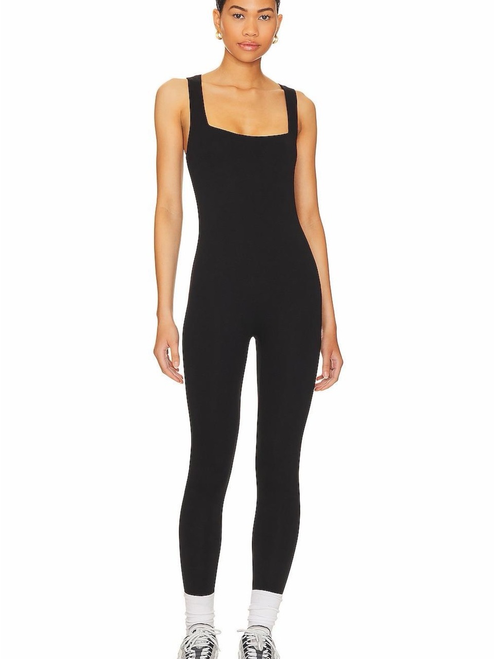 FOREVER 21 BLACK SEAMLESS TANK JUMPSUIT – WOMEN’S ACTIVEWEAR – SIZE M